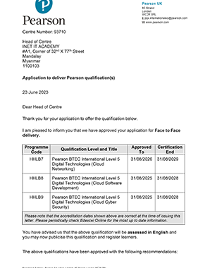 Accredicted Partner Pearson